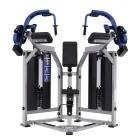 Independent dual-arm triceps extension movement on a Hammer Force Pro machine